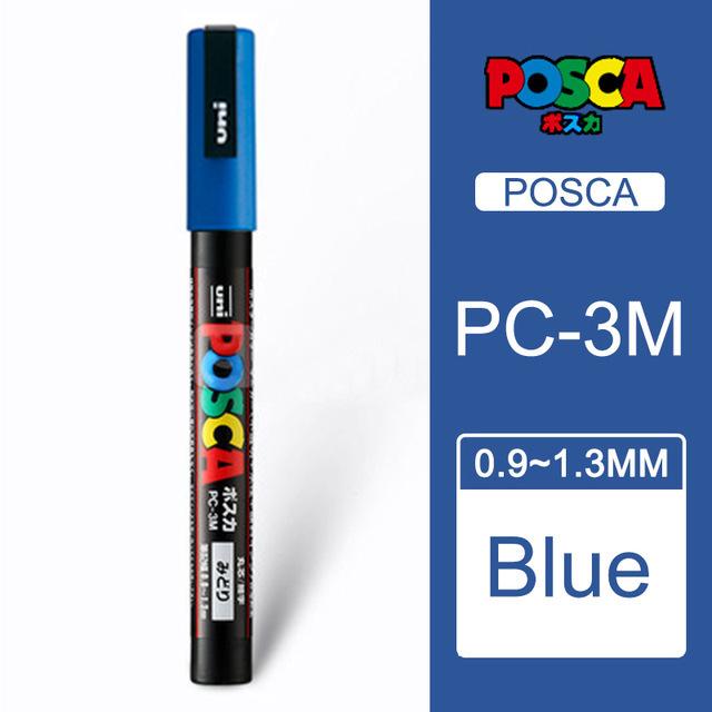 Uni POSCA Marker Farbstift, 39 Farben PC-5M/44 PC-3M/36 PC-1M, Acryl Steinmalerei Zeichnen Graffitti Marker Kunstbedarf
