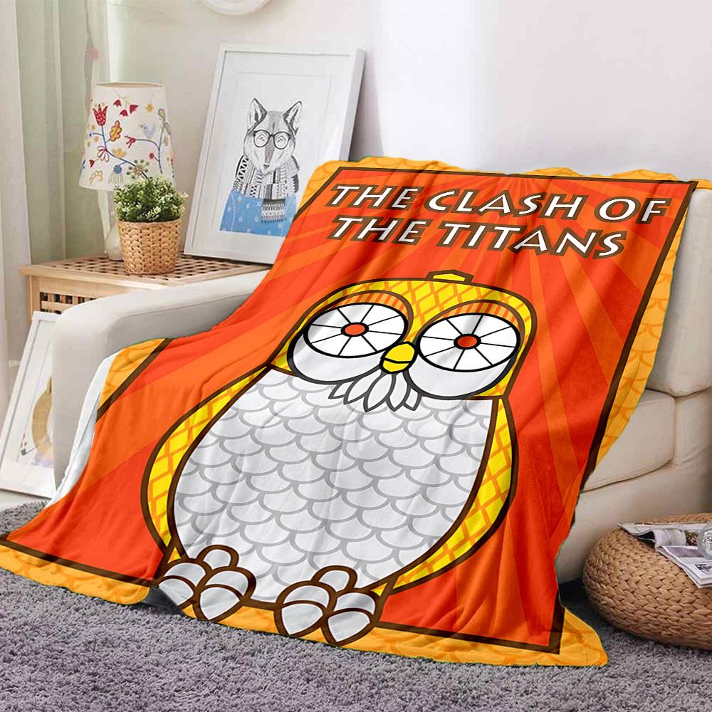 1pc Clash Of The Titans Flannel Throw Blanket Soft, Warm & Cozy for Couch, Bed, Office, and Travel Versatile All Season Gift, Christmas present