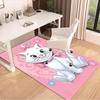 Pink Bow Kitty Cat Carpet For Playroom Bedroom Living Room Sofa Home Decorkids Game Area Rug Nonslip Floor Mat