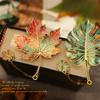 Leaf Bookmark Retro Exquisite High-end Feeling Ginkgo Leaf Metal Leaf Vein Book Clip Cultural and Creative Souvenir
