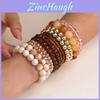 Vintage Geometric Crystal Beaded Bracelet Set For Women With Handmade Craft For Travel Gifts