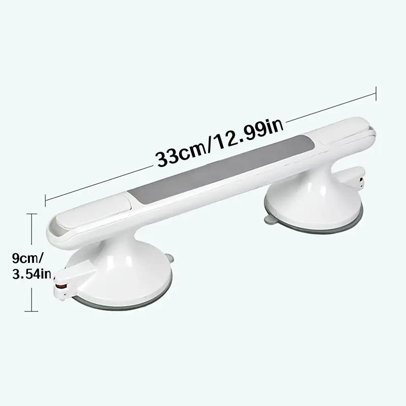 1Pc Elderly Safety Grab Bar - No Drilling Required, Non-Slip Bathroom Handle with Strong Suction Cup, Heavy-Duty Plastic 