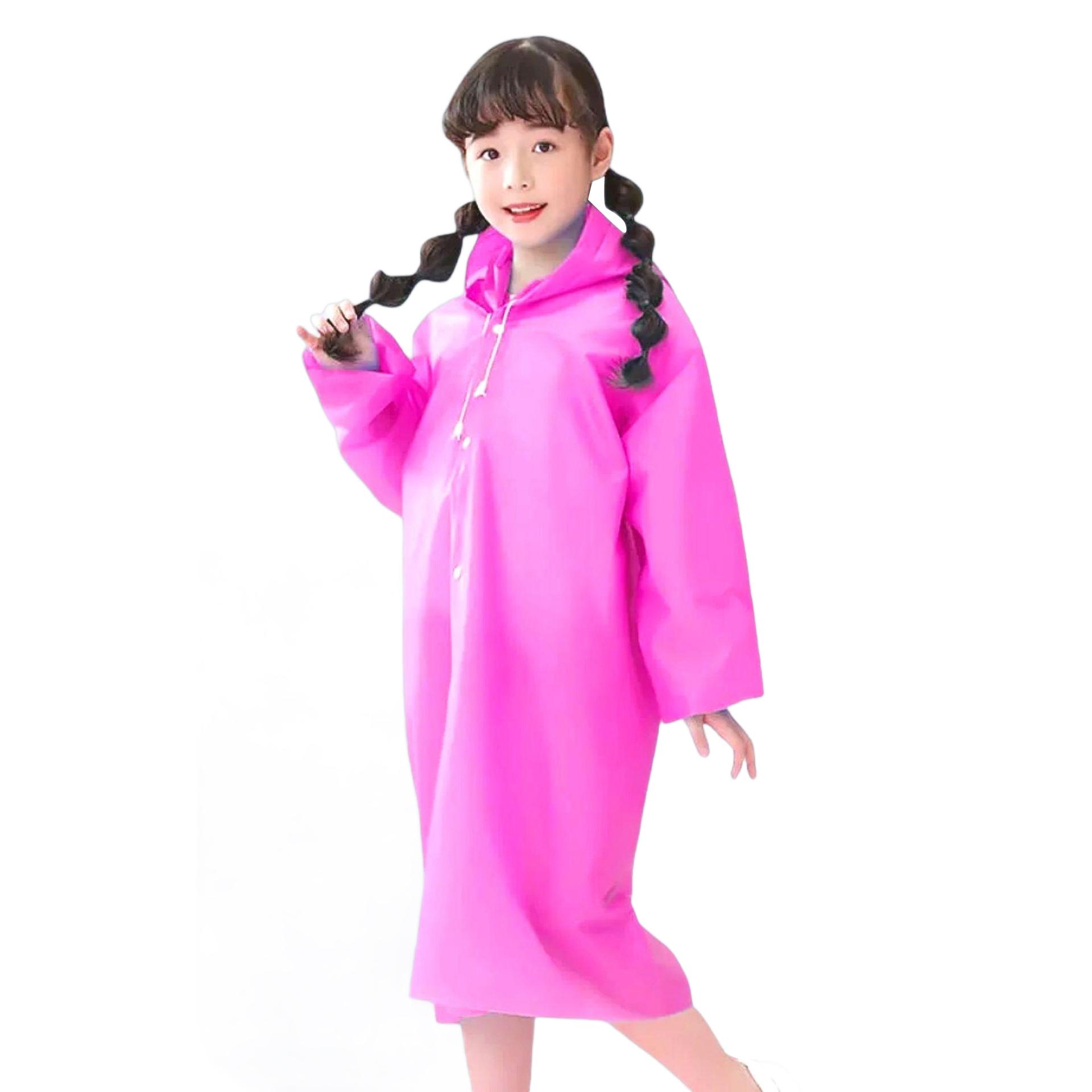

Outdoor Travel Kids EVA Raincoat Thicken Waterproof Children Poncho,0.16mm Thickness A