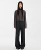 Youth Damaged Cropped Knit - Charcoal Gray