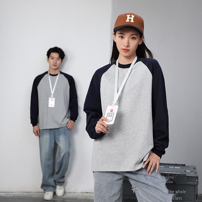 Pure Cotton Long Sleeve Staff Uniform Sweatshirt for School and Catering Services