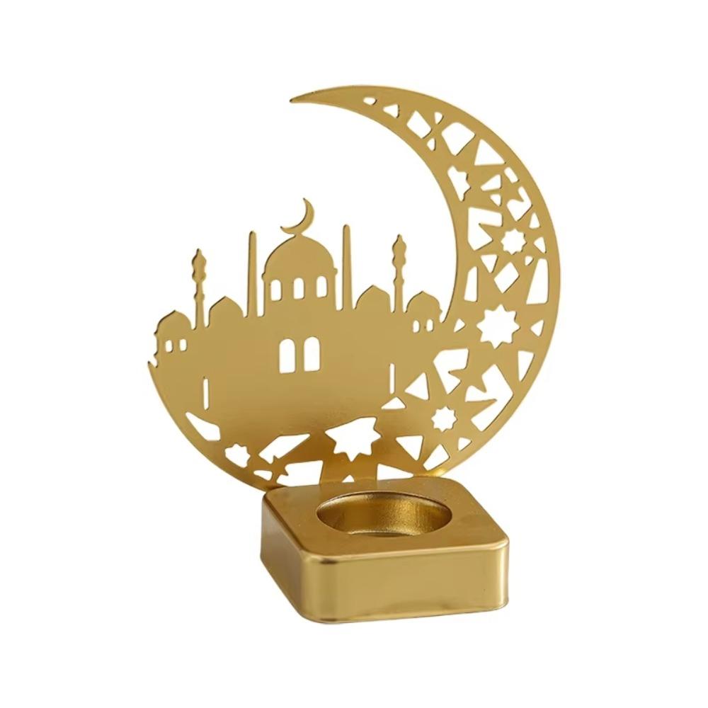 Castle Shape Ramadan Candle Holder Heat-resistant Islamic Style Aromatherapy Tray  Home Decor Style 2