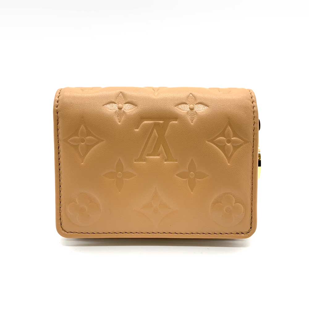 Used LOUIS VUITTON Monogram embossBifold Wallet Leather Women