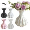 Moderne Tafeldecoraties 3D Geprinte Bloemenvaas, Decoratieve Scandinavische Stijl Bloemenarrangement Verfijnde Woonaccessoires Container, Minimalistisch
