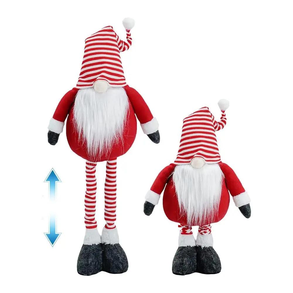 Niedliche Weihnachtsgnome Teleskop-Puppe Stehend Frohe Weihnachten Dekoration Heimdekoration