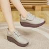 Women Loafers Platform Chunky Lady Summer Casual Black Office Lady Thick Sole Height Increase Shake Shoes