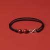 Women's Cinnabar Red String Infinity Bracelet & Anklet - Richly Woven for Couples