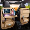 Foldable Car Backseat Organizer Table Tray Kick Mats Cup Umbrella Holders Laptop Desk Multifunctional On The Go Car Storage