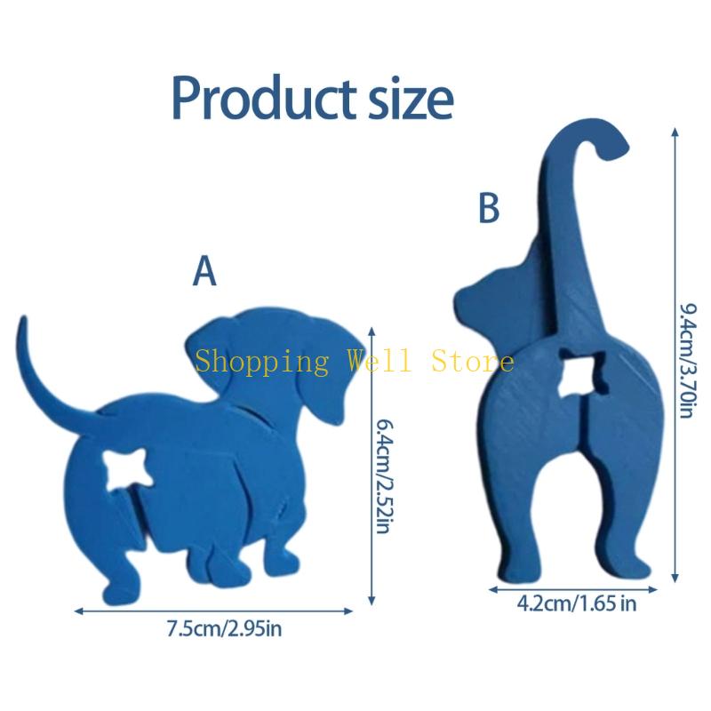 KX4B Playful Animal Design Bag Clips 3D Printed Durable Plastic Bread Ties For Chip Snacks Leak Proof Sealing Accessory