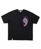 A NOTHING Paisley Prt. Cut-Out 1/2 Tee (Black)