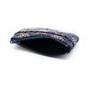 Inden Small Coin Case, Compact, Deer Leather, Lacquer Craft, No. 1002 (Ajisai - Navy Base, White Lacquer)