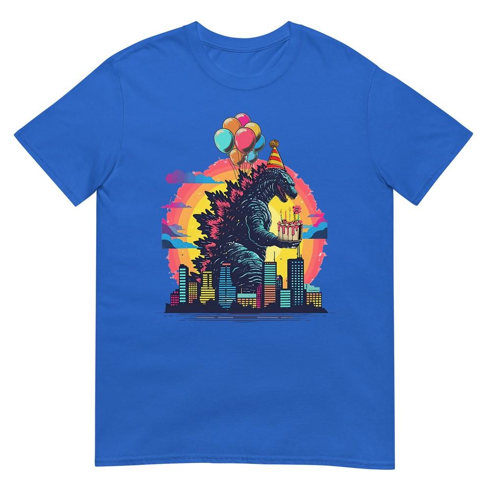 Kaiju Birthday Balloon Cake Monster Movie Bday Decoration TShirt