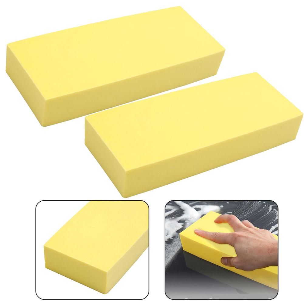 2Pcs PVA Water Absorbing Sponge Foam Block Washing Cleaning Tool For Car Gently Rub The Sponge Over Dirt, Smudges, And Scuff Mar