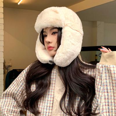 Unisex, Einfarbig, Vielseitig, Ohrenschutz, Winter Neu, Koreanische Version, Dickes Samt, Warme Kältemütze