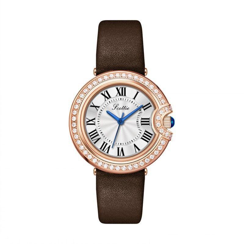 Scottie Gaudi ins wind steel belt diamond women's watch watch female Roman women's temperament watch 9556