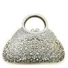 Silver Diamond Women's Evening Clutch Bag Rhinestone Top-Handle Purses Crystal Formal Wedding Bridal Party Handbags Dinner Bags
