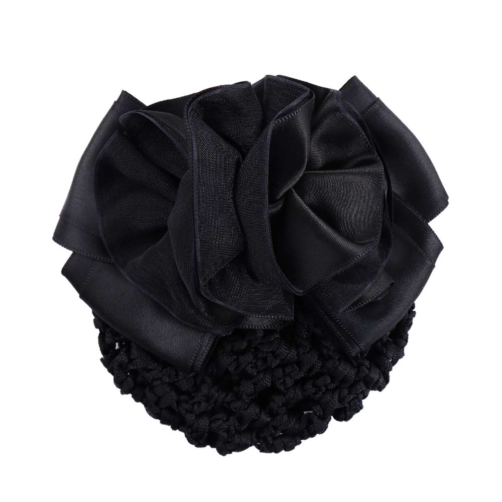 

Hair Accessories Sweet Hotel For Girls Hair Clip Female Hairgrips Cover Net Floral Spring Clip Ponytail Clip Korean Bun Snood чёрный