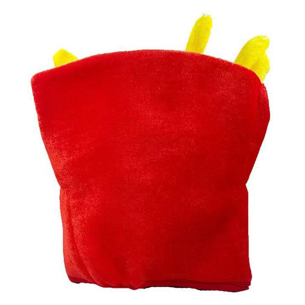 Cute Party Hamburger Hat Cartoon Halloween Cap Gift Decorative Fries Hat  Halloween Party