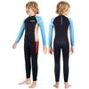 2.5mm Kids Neoprene Wetsuit Set Diving Snorkeling Winter Swimming Boys Long Sleeve Pants Thermal Protection