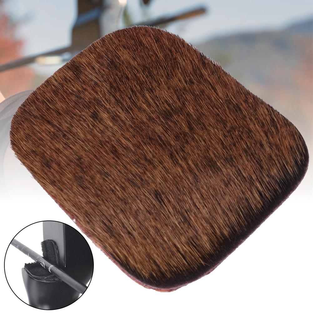 5pcs Archery Arrow Rest Adhesive Silent Bow Stick Plate Cowhide Outdoor Shooting AccessoriesBrown
