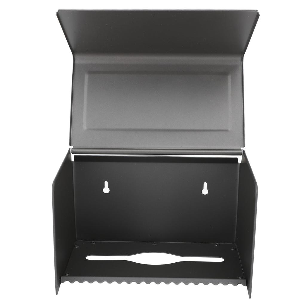 Wall Toilet Paper Box Cover Waterproof Large Capacity Space Aluminum Toilet Tissue Box Dispenser for Bathroom