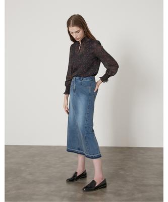 DAILIST A-Line Denim Skirt_Mdbdkyf7381