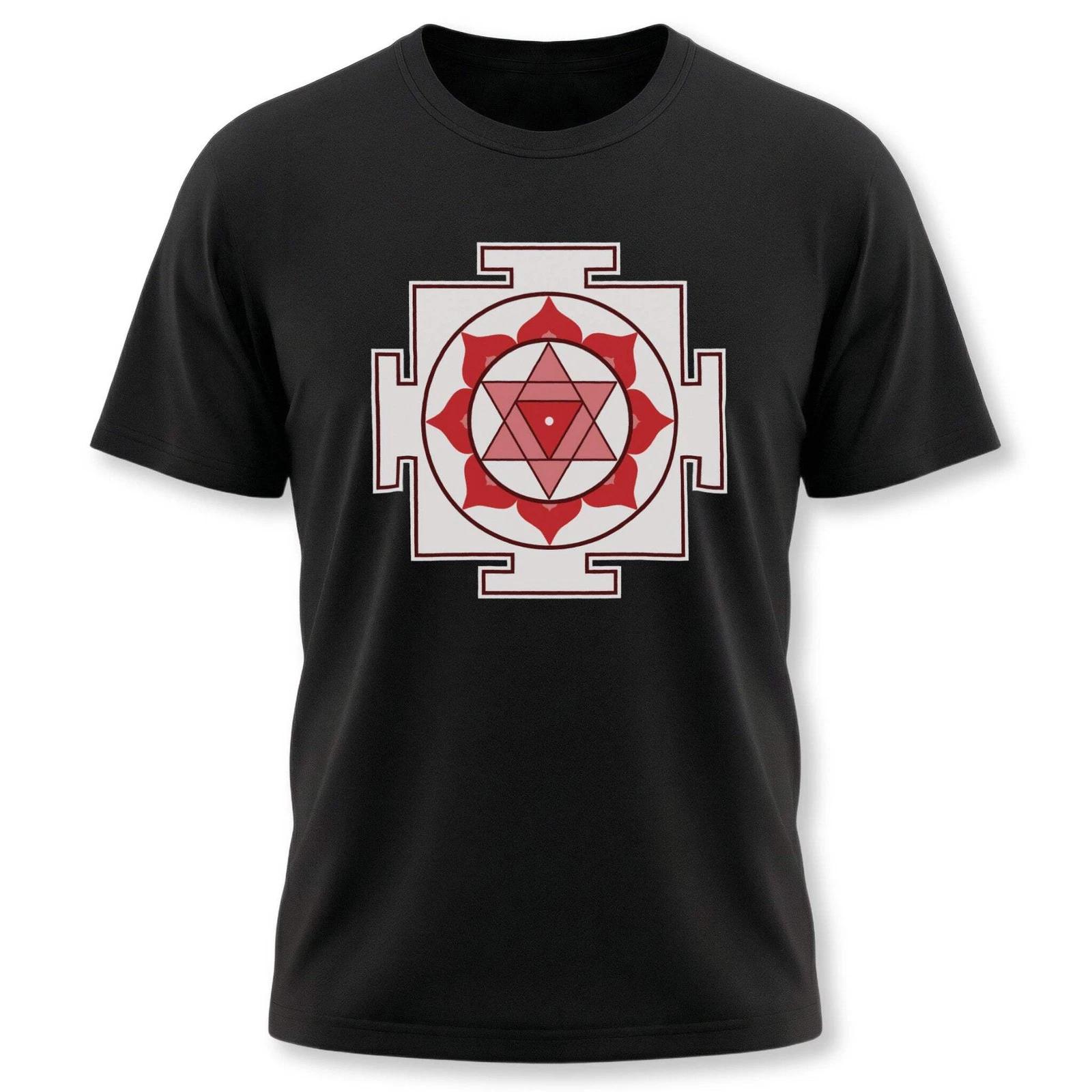 Bagalamukhi Yantra T-Shirt | Goddess Bagalamukhi Sacred Geometry Tee Shirt M