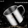 Golden Key 304 Stainless Steel Mug with Lid and Handle