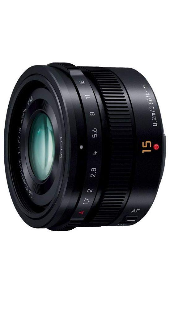 

Panasonic Single Focus Wide Angle Lens for Micro Four Thirds Leica DG SUMMILUX Black 15mm/F1.7 ASPH. H-X015-K