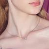 [Rosemont] Silver Fanfare Necklace Ra24D18J