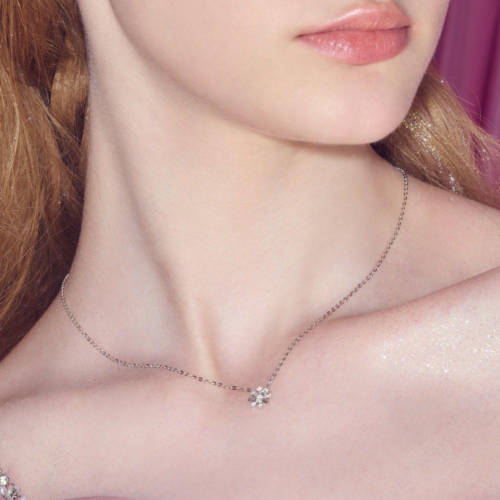 [Rosemont] Silver Fanfare Necklace Ra24D18J