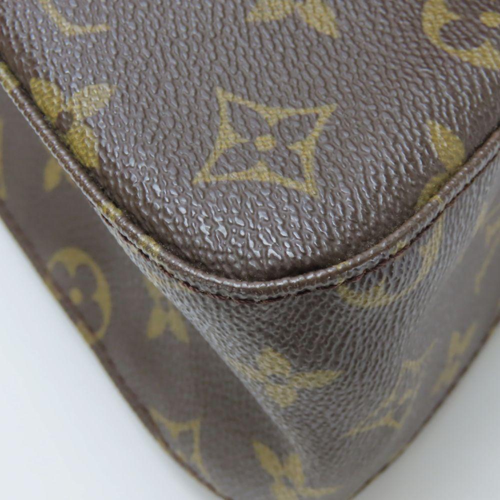 Used LOUIS VUITTON Shoulder Bag Mini Looping M51147 Monogram/Nume Leather Brown