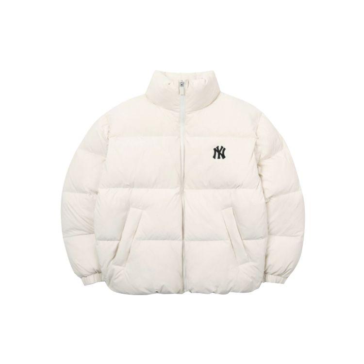 MLB New York Yankees Stehkragen Locker Daunenjacke Winter Kurz Unisex Jacke Off-White 31DJ03061-50I XS white