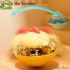 Plastic Cat Treat Dispenser Toy Chicken Shaped Tumbler Slow Feeder Cat Dog Toy Adjustable Easy Clean Eating Interactive Pet Toy