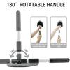 Windshield Cleaning Tool,180° Rotatable with 4 Reusable Microfiber Cloths Extendable Handle Auto Inside Glass Wiper Kit