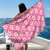 Pink Daisy Beach Towel Ultra-fine Fiber Quick Drying Absorbent Beach Swimming Vacationvacation Essentials Gifts