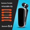 Wireless Bluetooth Ear Clip Earbuds: Neckband Vibration, Single Ear Mini for Business & Sports