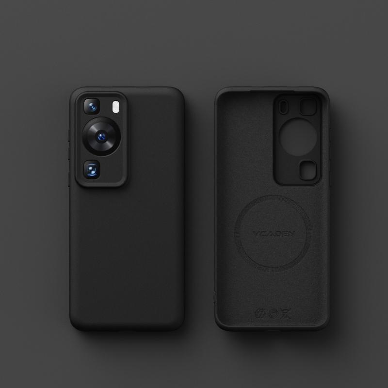 For Wireless Charging Magsafe Soft Liquid Silicone Phone Case For Huawei P60 P50 P40 Pro Magnetic Slim Skin Protection Cover