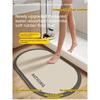 Non Slip Absorbent Diatomaceous Earth Bath Mat Quick Dry Bathroom Floor Rug for Toilet Entrance Washroom Doorway