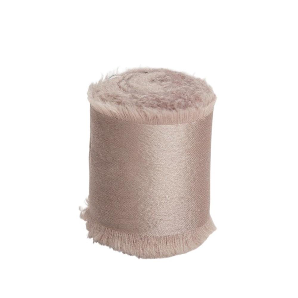 1 Roll 1.6in X 5Yd Solid Satin Ribbons Frayed Ribbons for Crafts Silk Ribbons  for Wedding Decor