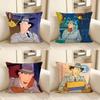 1pc Cartoon Inspector G-adget Pillow Case Fashion Square Pillowcase Bedroom Sofa Room Ins Decoration Leisure