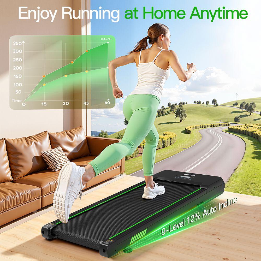 Akluer TW140L Treadmill With 12% incline, Triple Cushioning And Foldable, 1-6Km/h, Lightweight and quiet treadmill for Home use