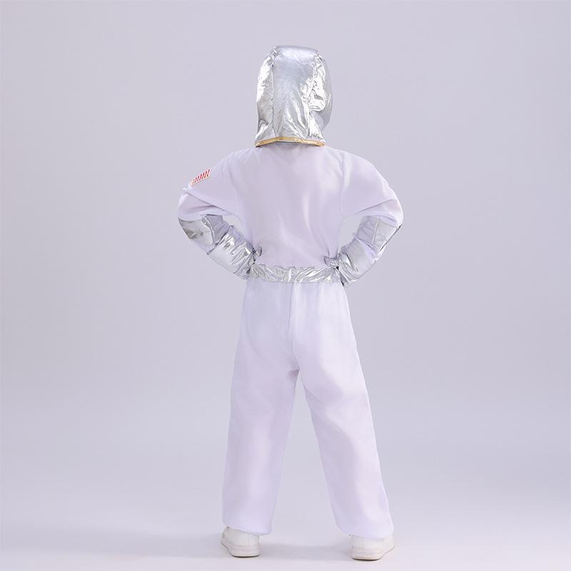 Kinder Halloween Astronauten-Raumanzug Kostüm - Weltraum-Thema Rollenspiel Outfit