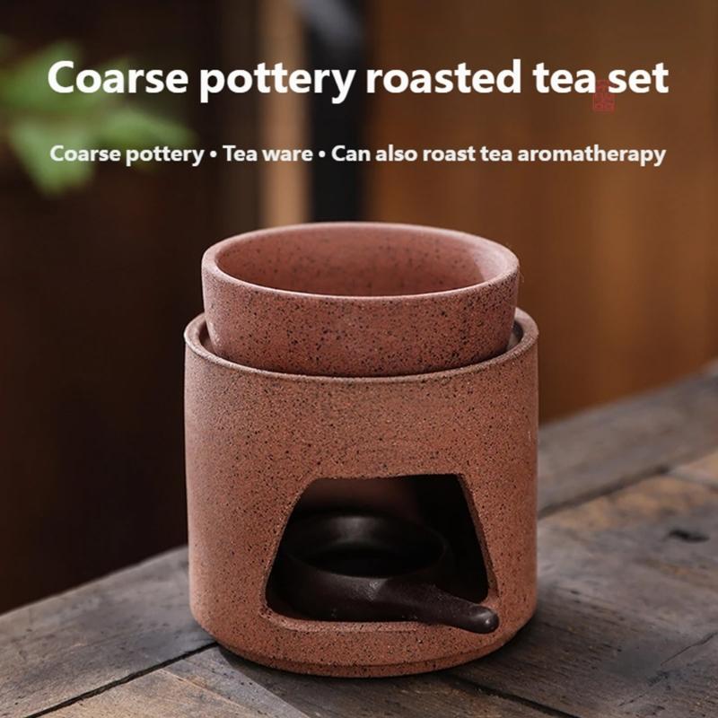 Ceramic Aromas Diffuser for Essential Oil and Wax Melts with Tealight Holder Spoon Home Office Decoration Tea Warmer