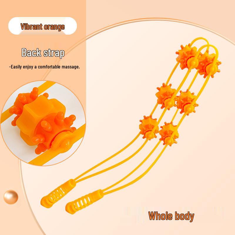 Manual Back and Shoulder Massager: Neck, Spine, and Meridian Relief Roller