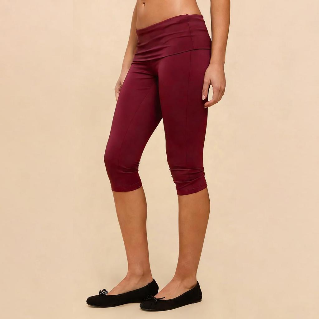 Damenmode Farbe Sexy Schlankmachend Gepolstert Sport Yoga Freizeit Sieben-Punkt-Hose